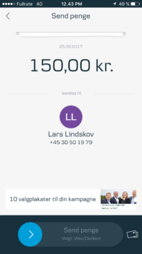 Send dit bidrag via Mobilepay Givetbidrag